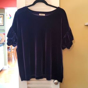Madewell velveteen top